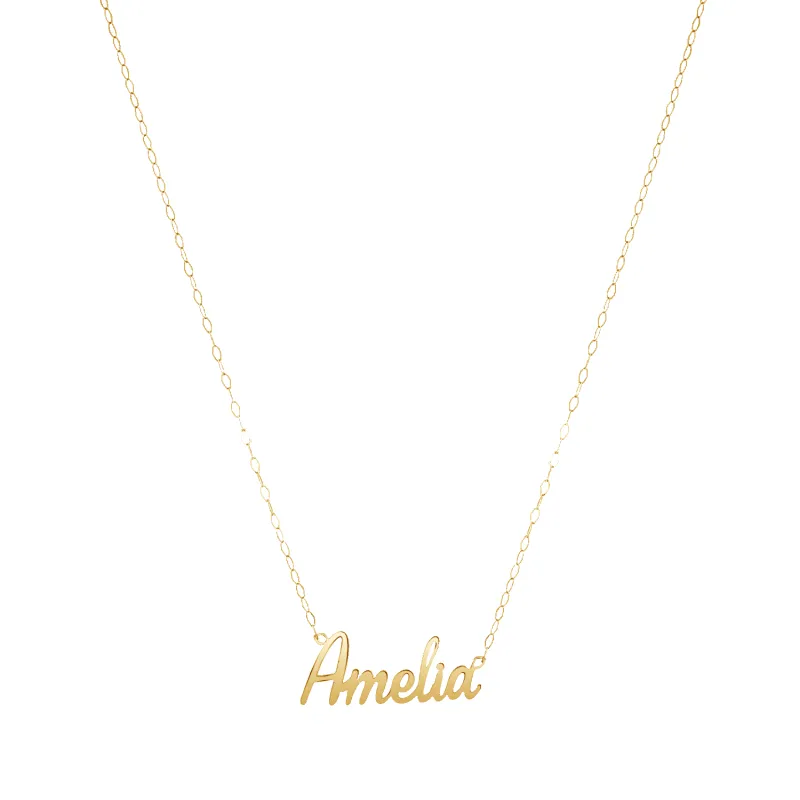 Dainty Personalized Name Necklace sold by Baby Gold