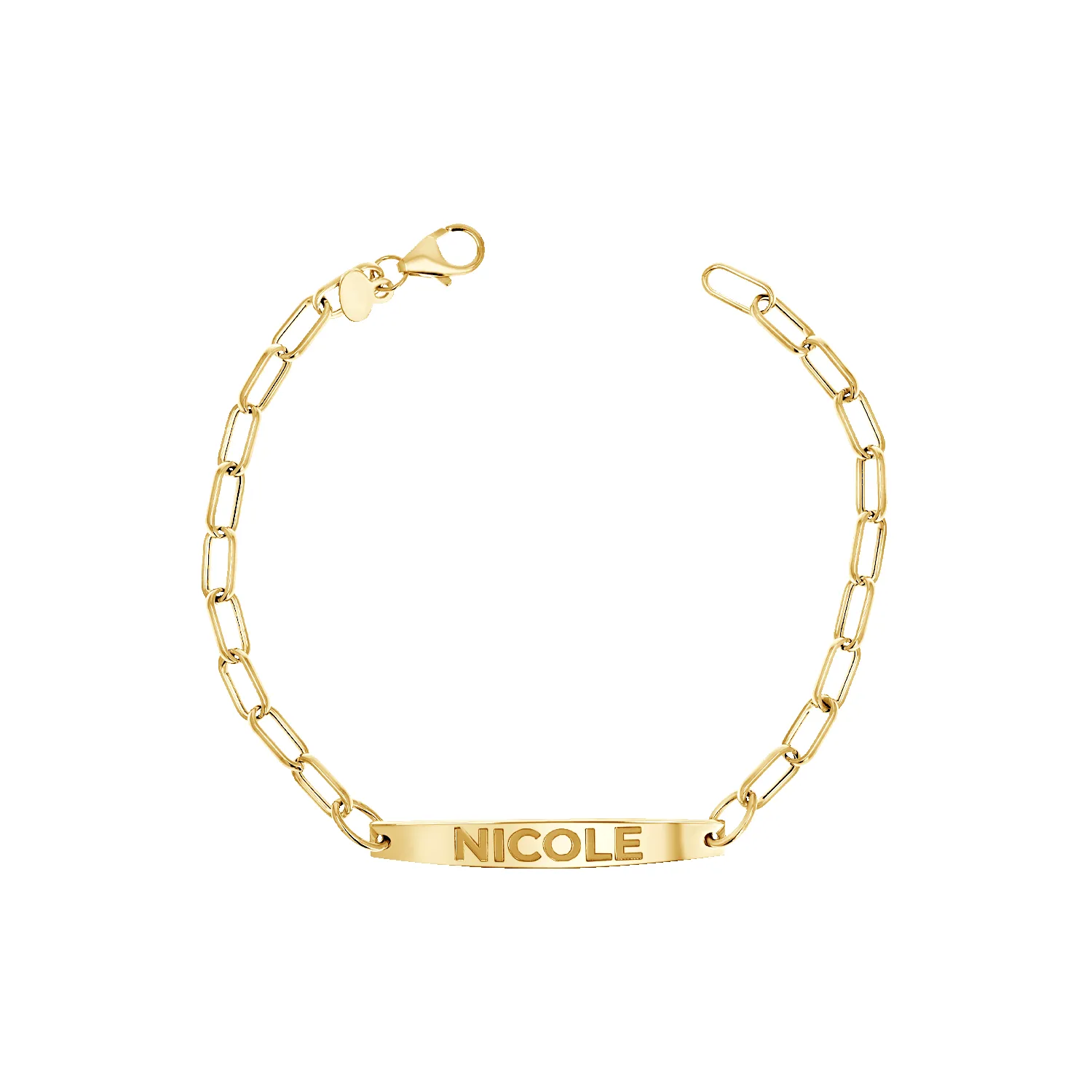 Essential ID Name Link Bracelet sold by Baby Gold