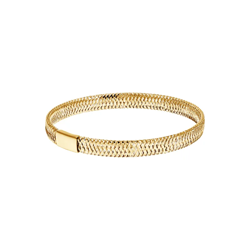 Grand Mesh Stretch Bracelet made by Baby Gold