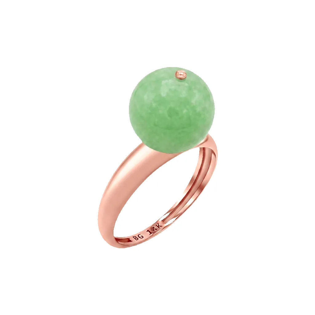Jade Gumball Ring sold by Baby Gold product image thumbnail 3