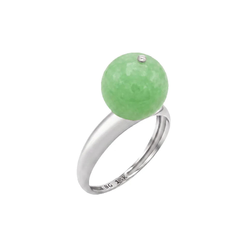 Jade Gumball Ring sold by Baby Gold product image thumbnail 2