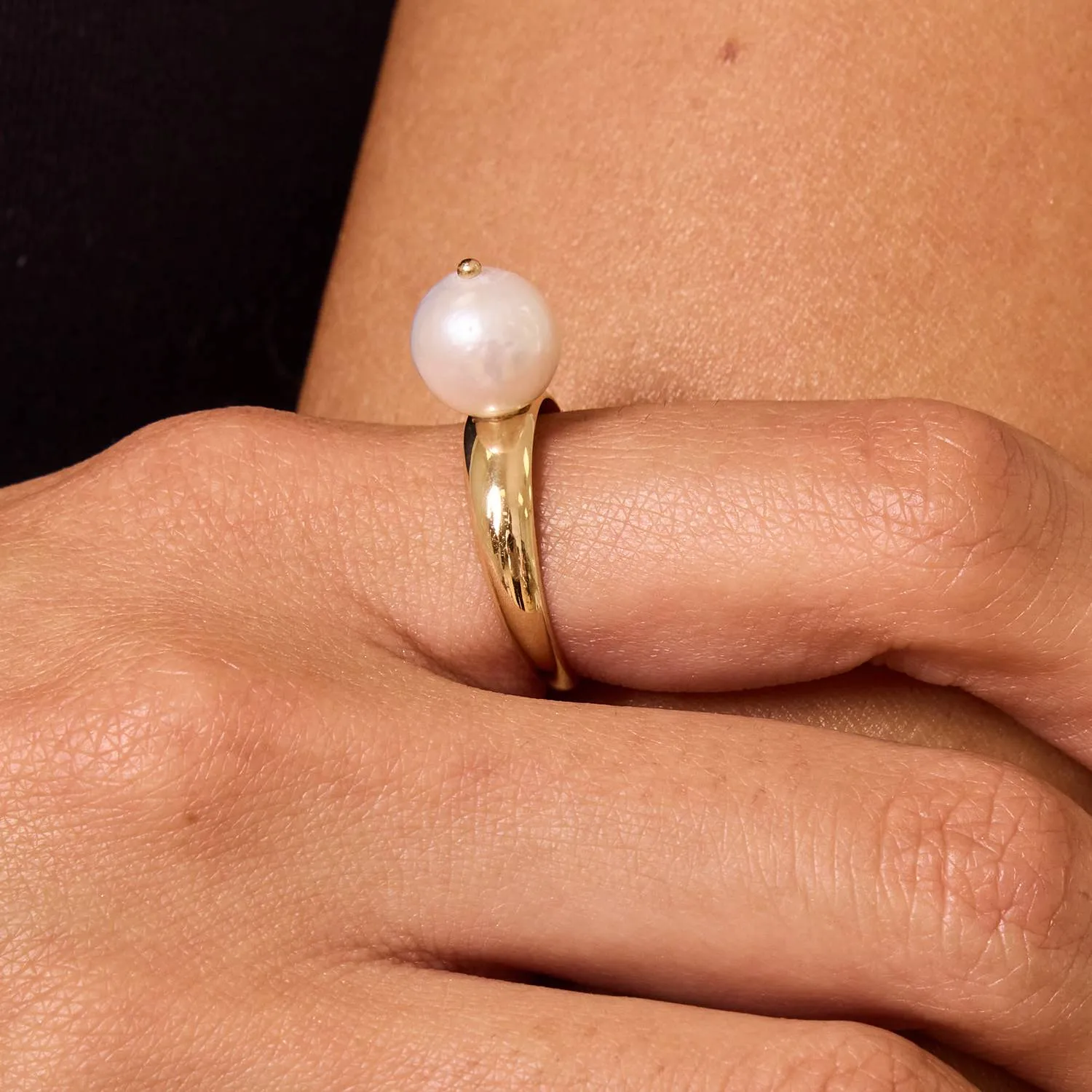 Pearl Gumball Ring sold by Baby Gold product image thumbnail 4
