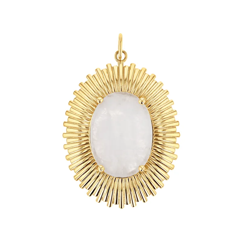 Grand Oval Heirloom Charm sold by Baby Gold