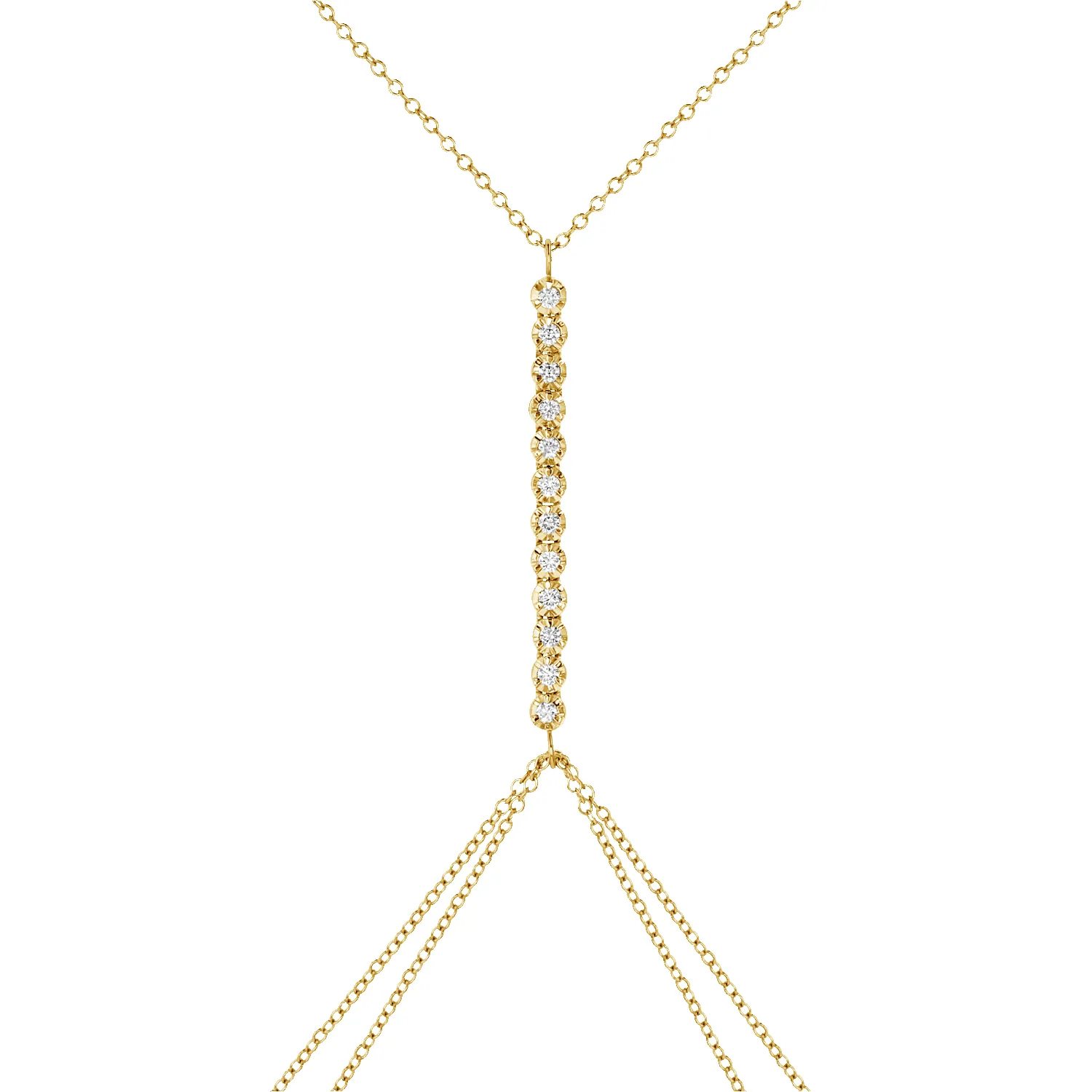 Allure Diamond Tennis Body Chain sold by Baby Gold