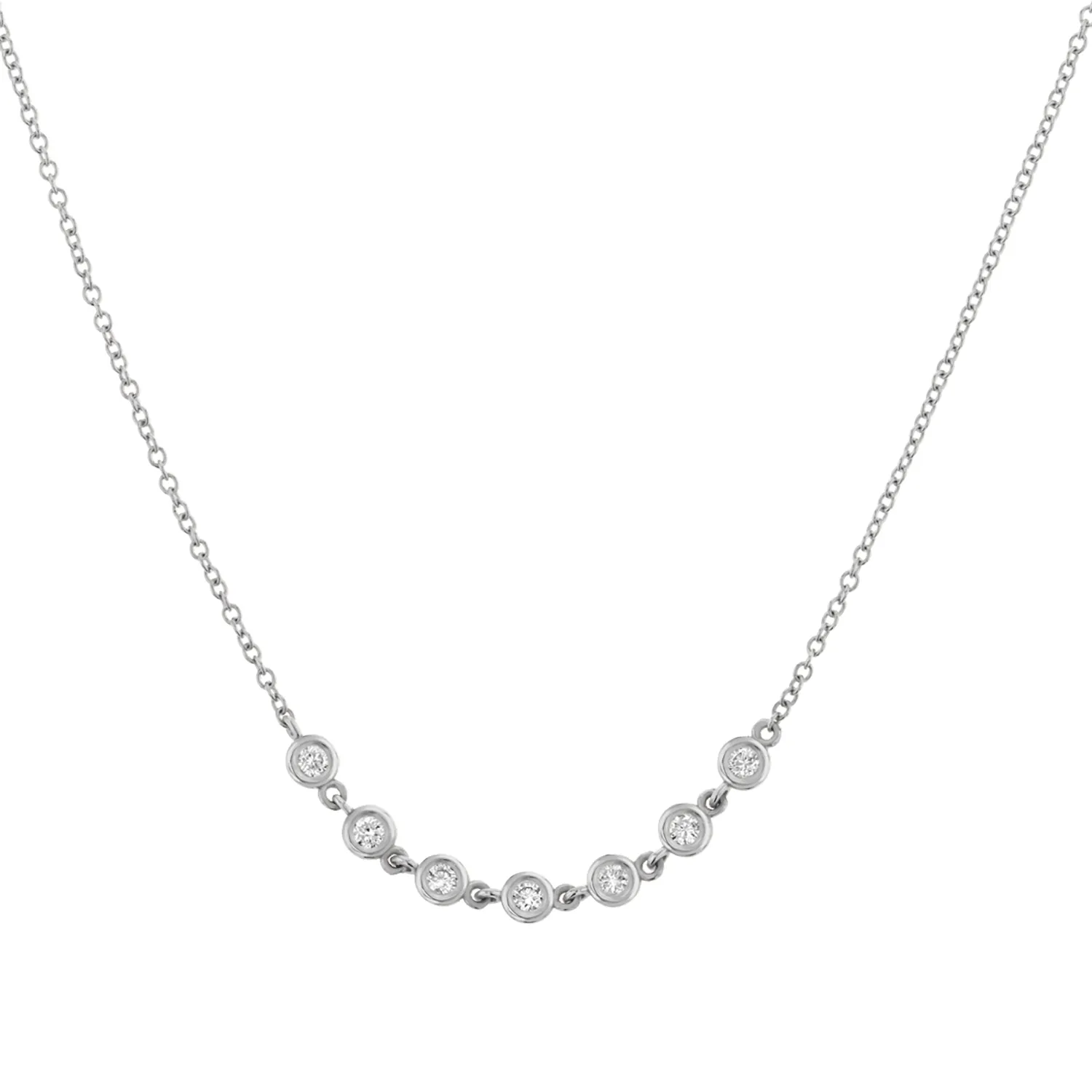 Diamond Bezel Station Necklace sold by Baby Gold product image thumbnail 2