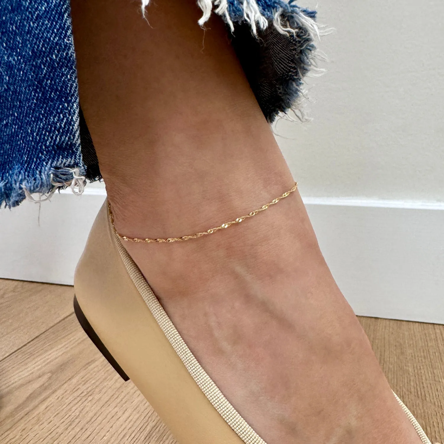 Singapore Chain Anklet sold by Baby Gold product image thumbnail 3
