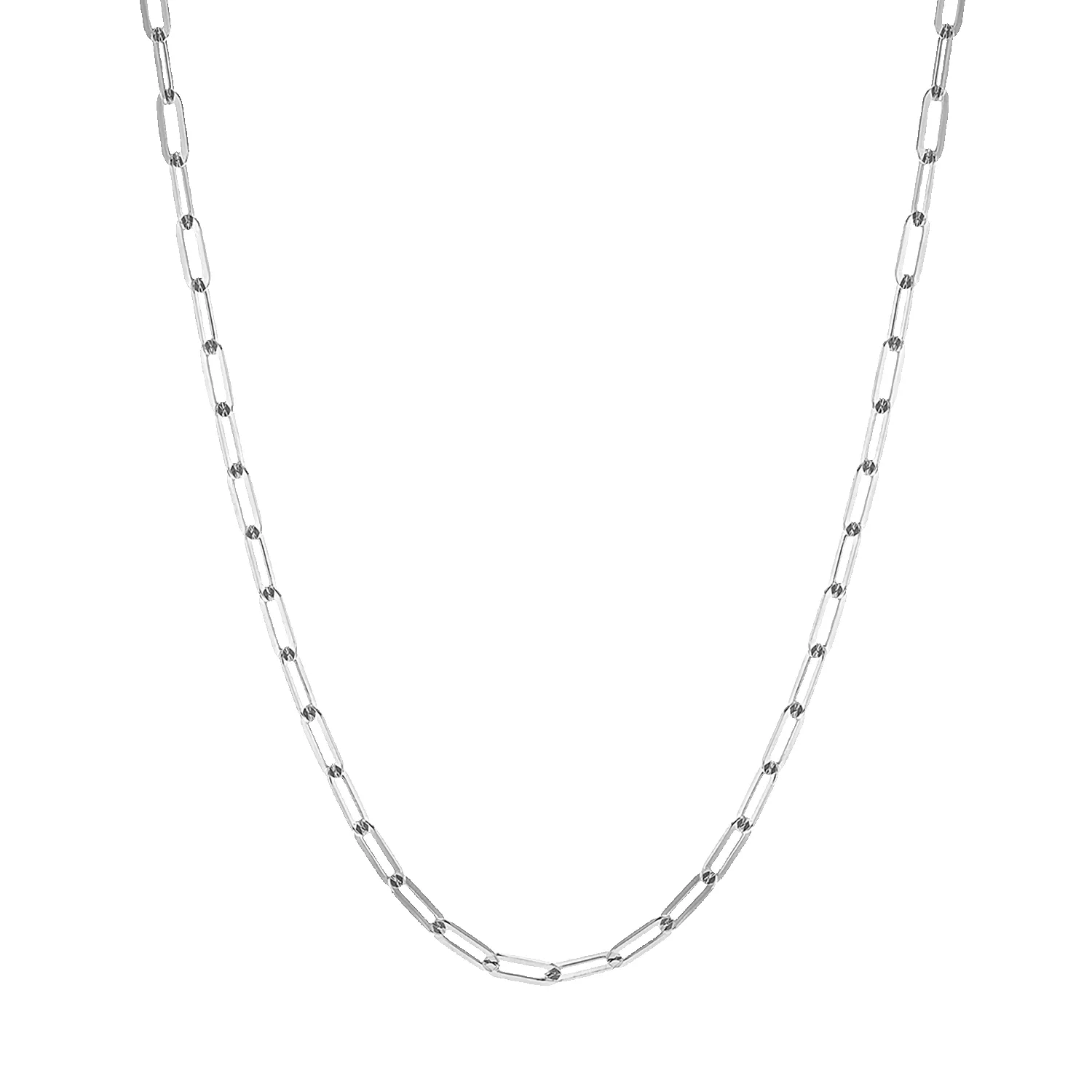 14K Diamond Cut Oval Link Chain Necklace sold by Baby Gold product image thumbnail 2
