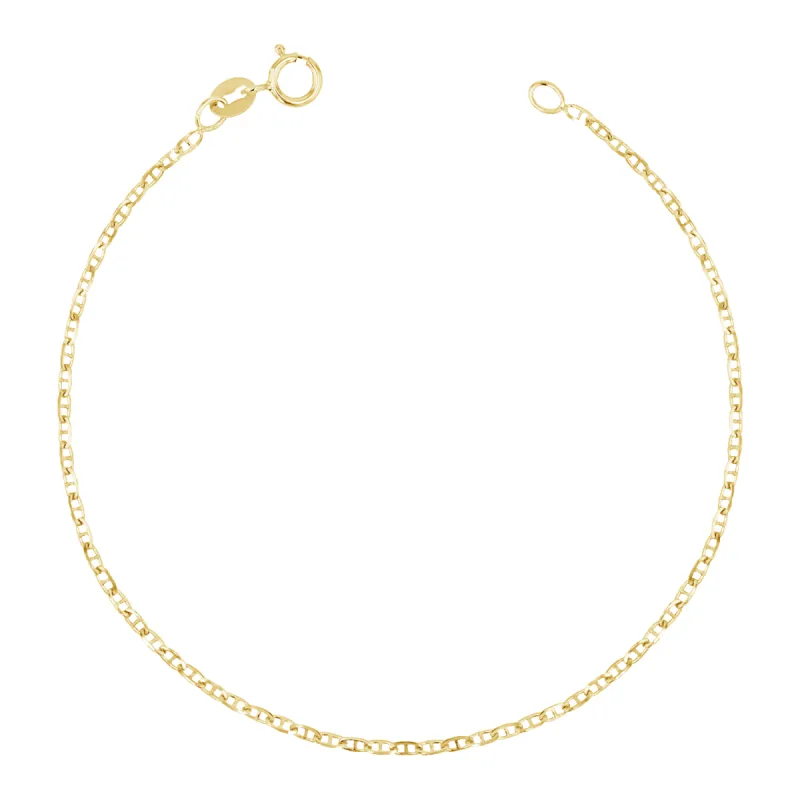 Mariner Anchor Chain Link Bracelet sold by Baby Gold