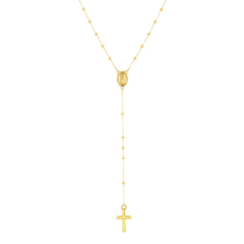 Dainty Rosary Necklace sold by Baby Gold