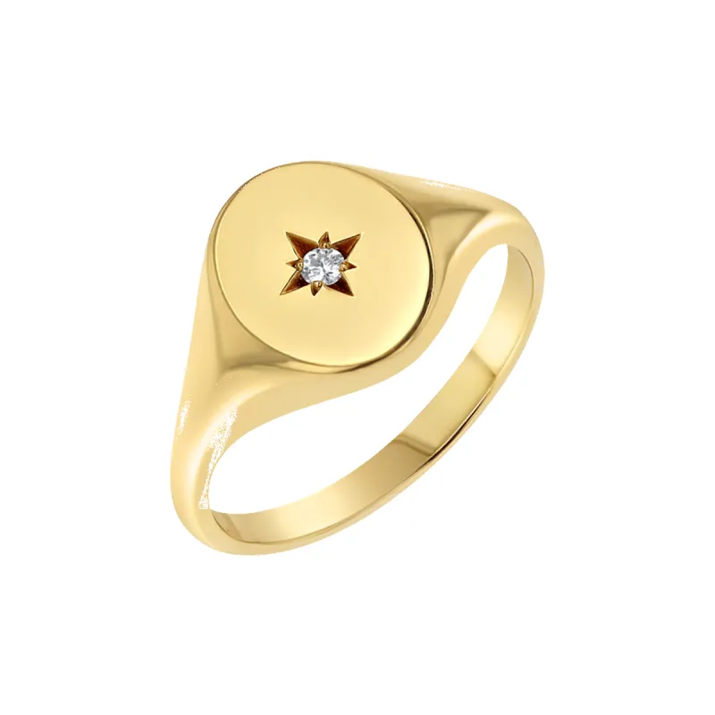 Petit Starset Signet Ring sold by Baby Gold
