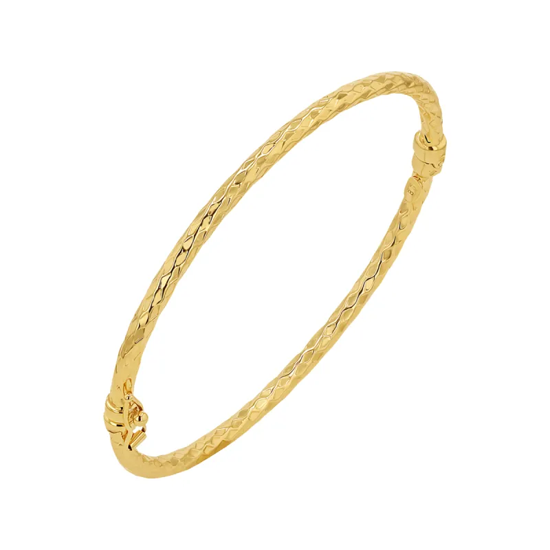 Serpentine Hinged Bangle sold by Baby Gold
