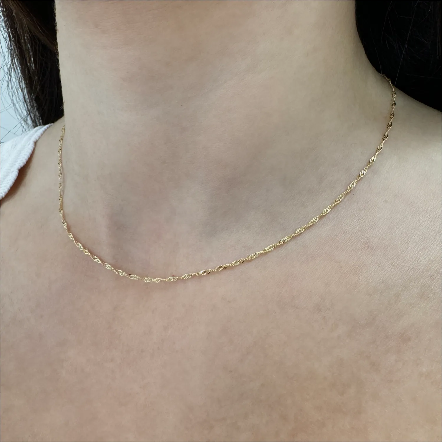 Singapore Chain Necklace sold by Baby Gold product image thumbnail 4