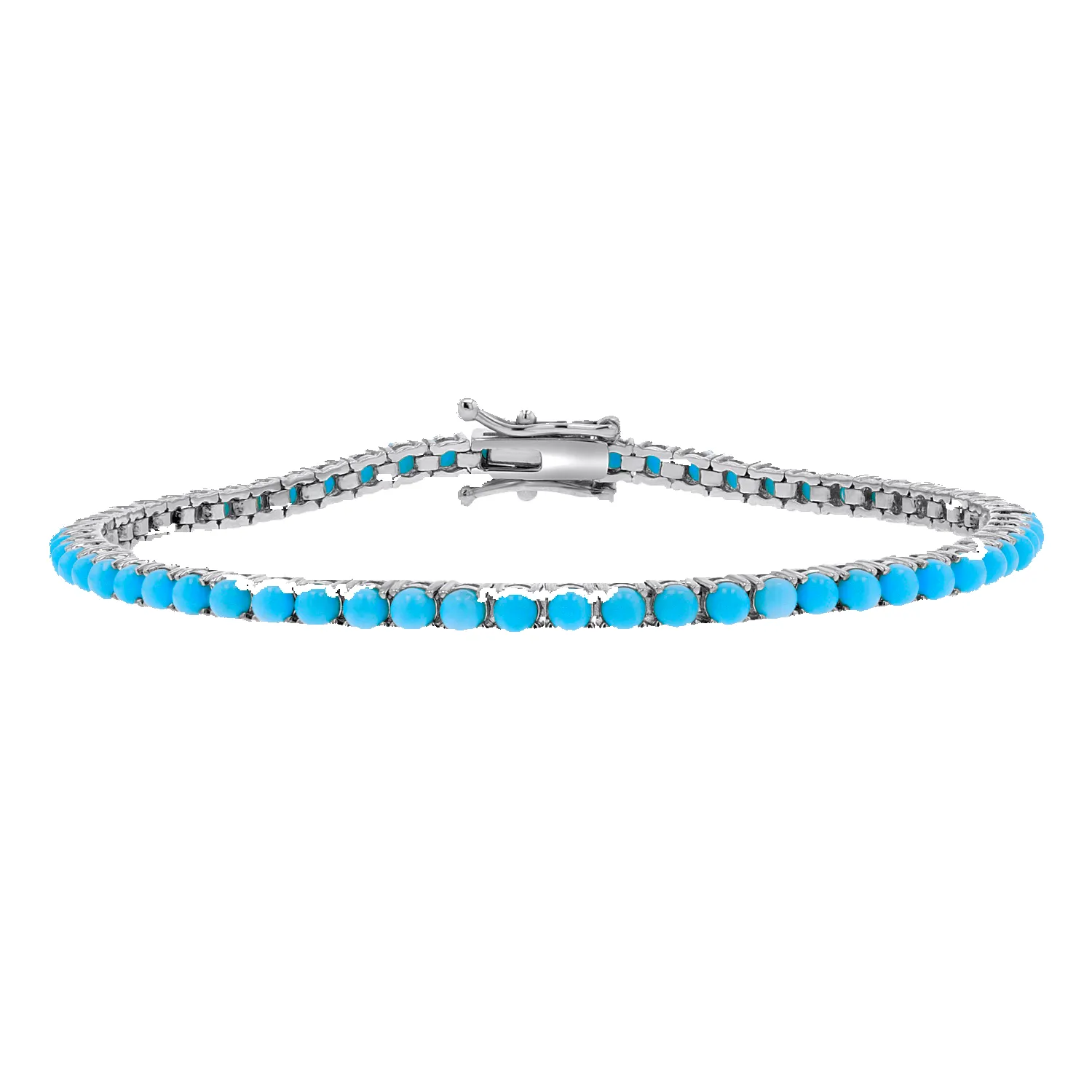 Turquoise Tennis Bracelet sold by Baby Gold product image thumbnail 2