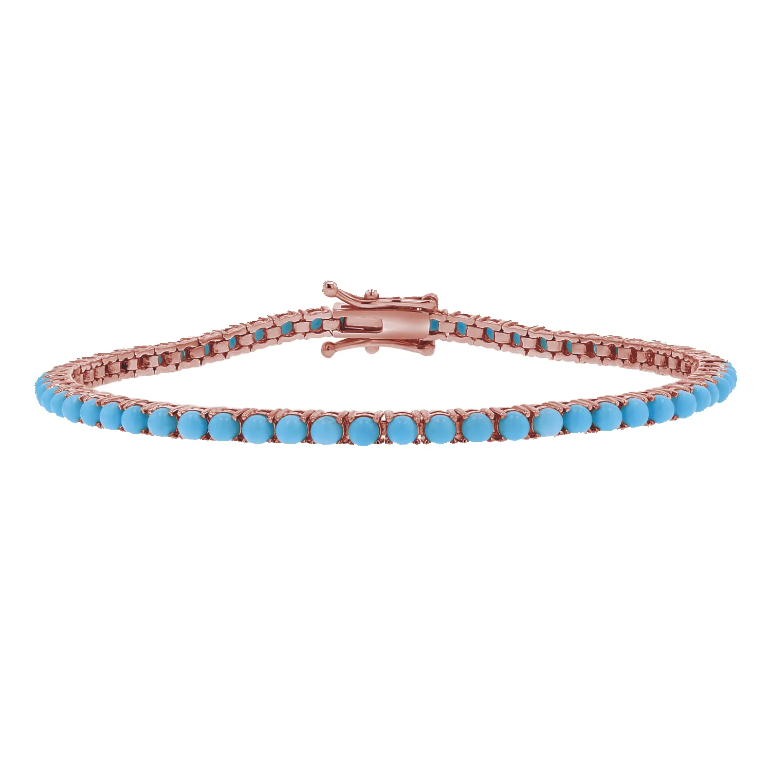 Turquoise Tennis Bracelet sold by Baby Gold product image thumbnail 3