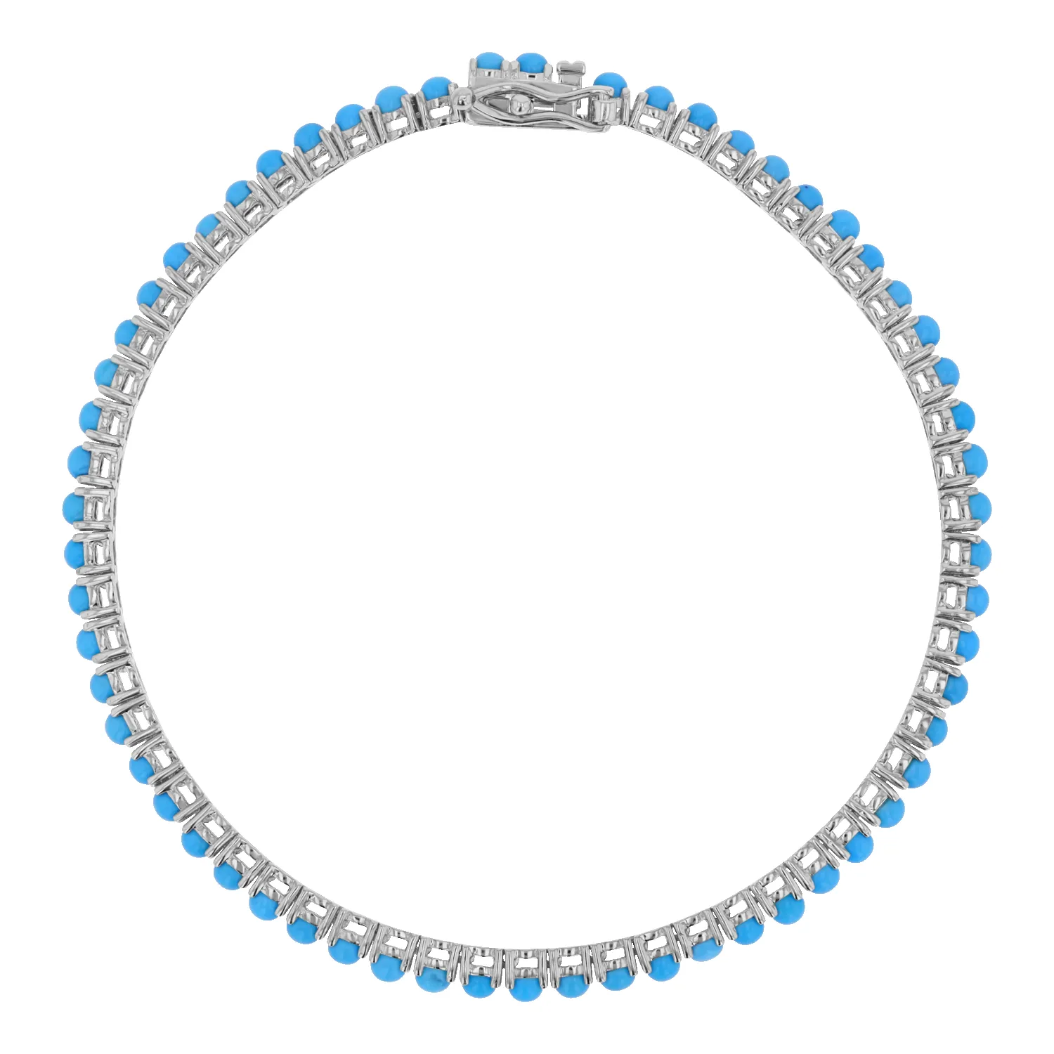 Turquoise Tennis Bracelet sold by Baby Gold product image thumbnail 5