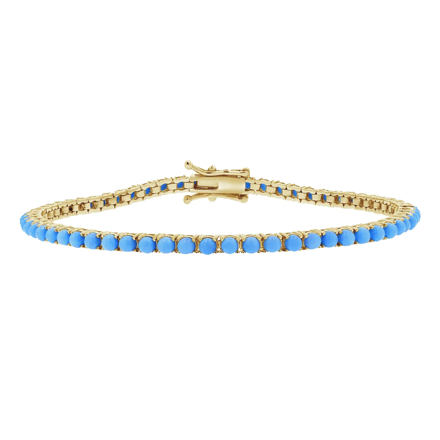 Turquoise Tennis Bracelet sold by Baby Gold
