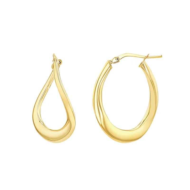 Infinity Hoop Earrings sold by Baby Gold