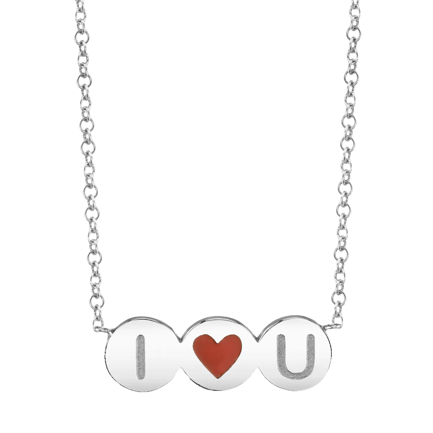 Enamel Heart Initial Necklace sold by Baby Gold product image thumbnail 2