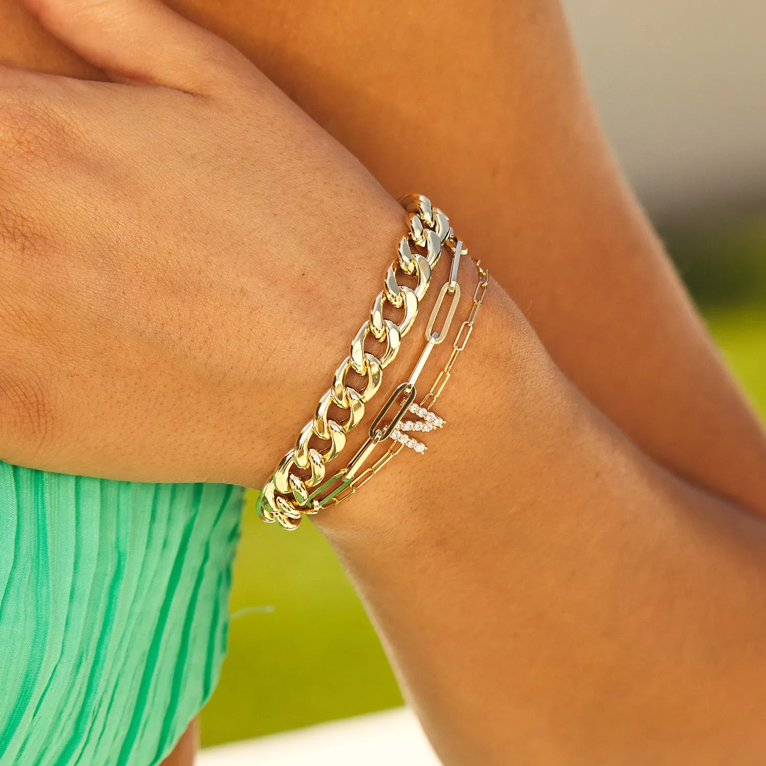 9mm Miami Cuban Link Chain Bracelet sold by Baby Gold product image thumbnail 2