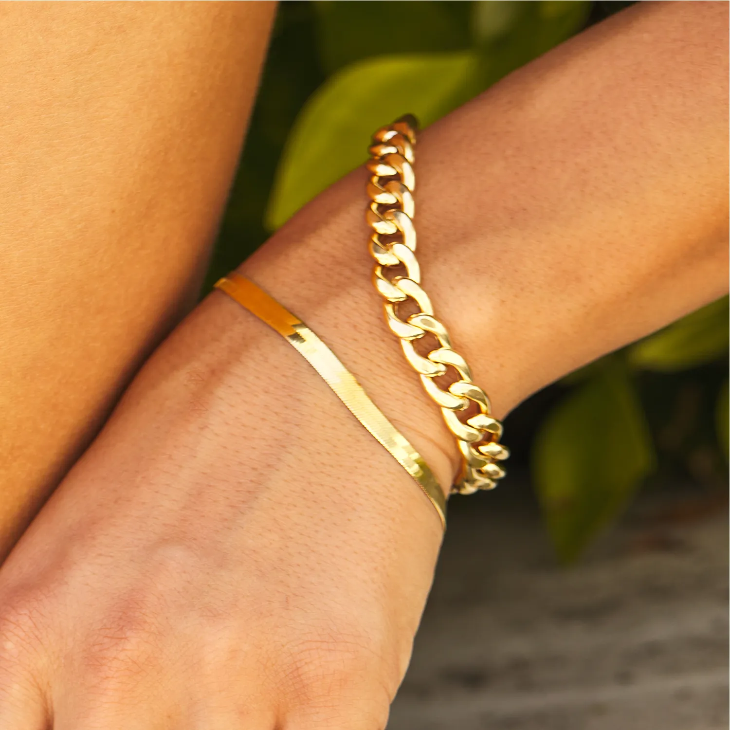 9mm Miami Cuban Link Chain Bracelet sold by Baby Gold product image thumbnail 3