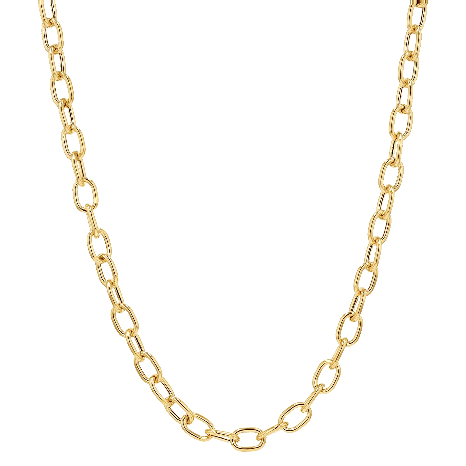 Large Rolo Chain Necklace sold by Baby Gold