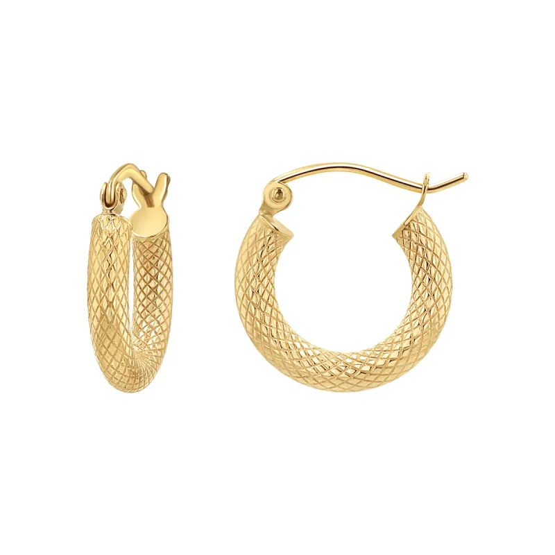 Serpentine Hoop Earrings sold by Baby Gold