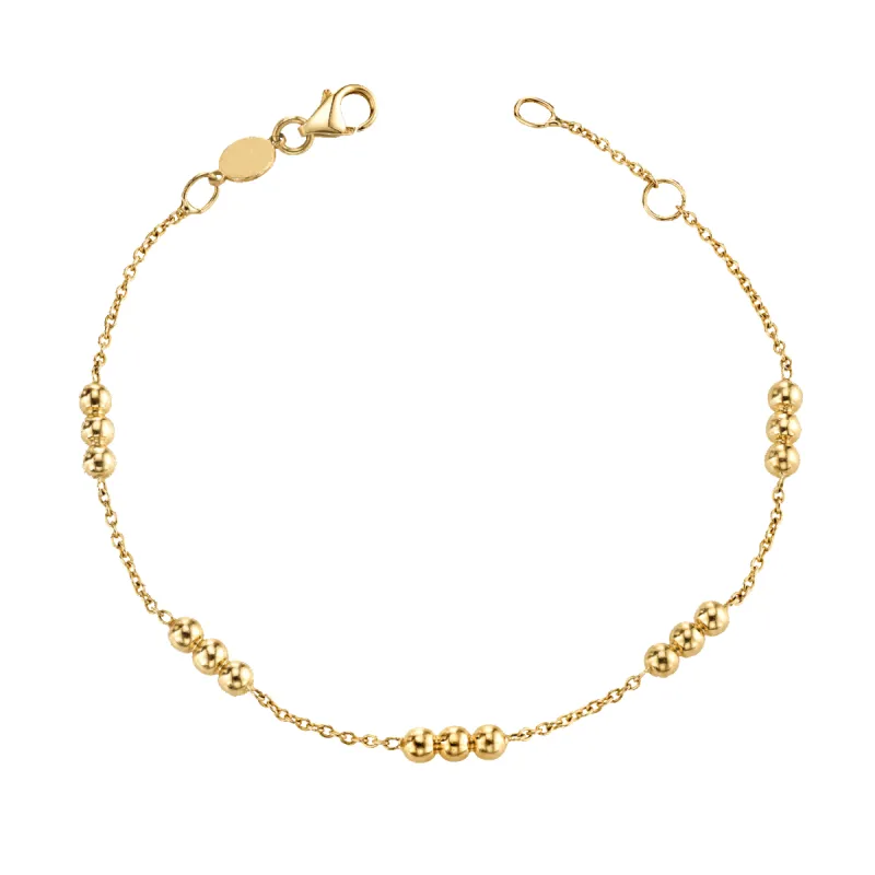 Dainty Ball Gold Bead Bracelet sold by Baby Gold