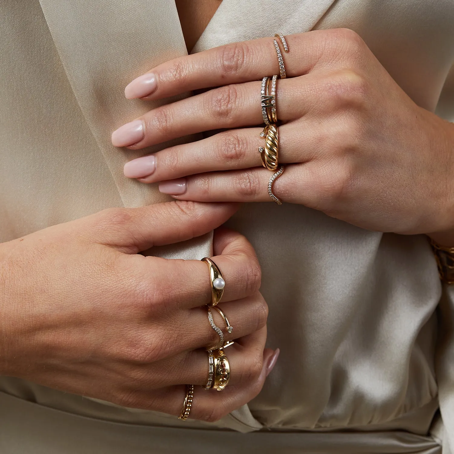 Diamond Wave Ring sold by Baby Gold product image thumbnail 5