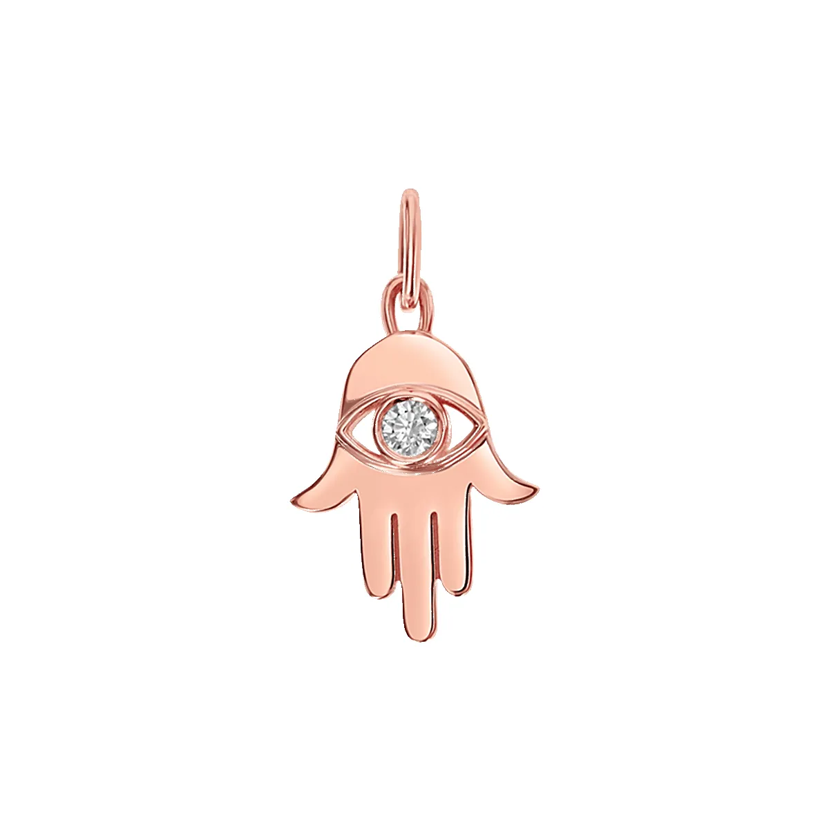Hamsa Diamond Eye Charm sold by Baby Gold product image thumbnail 3