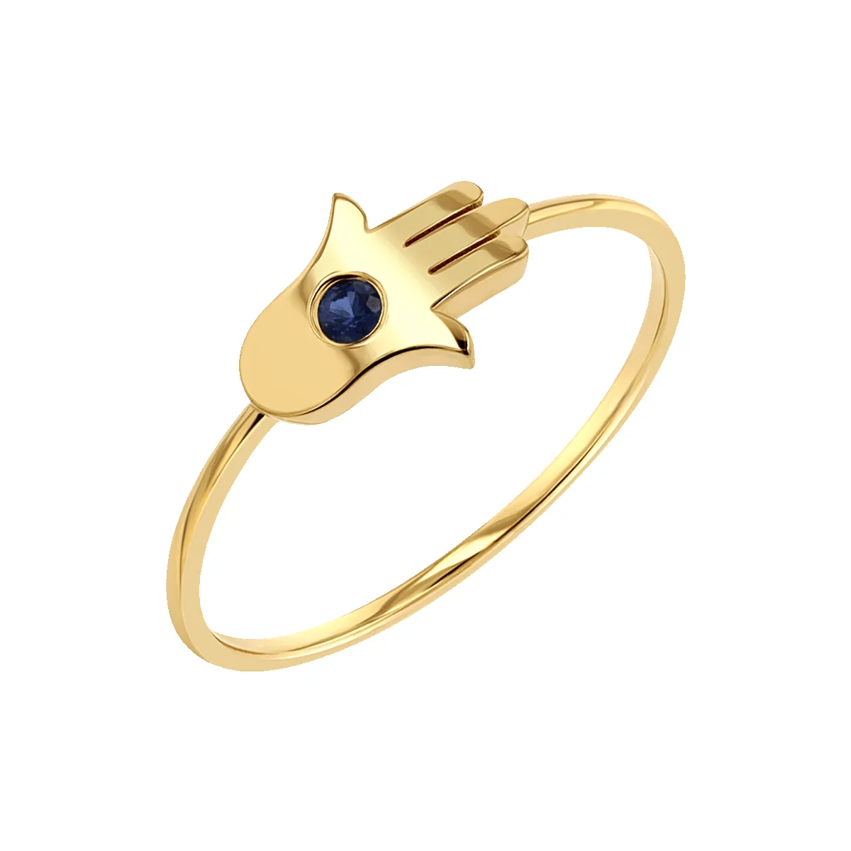 Hamsa Diamond Wire Ring sold by Baby Gold product image thumbnail 2