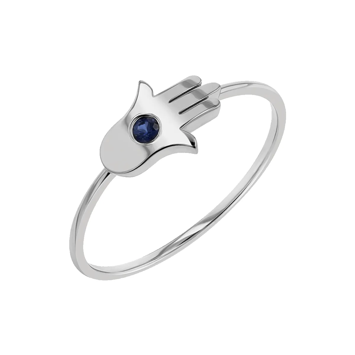 Hamsa Diamond Wire Ring sold by Baby Gold product image thumbnail 4