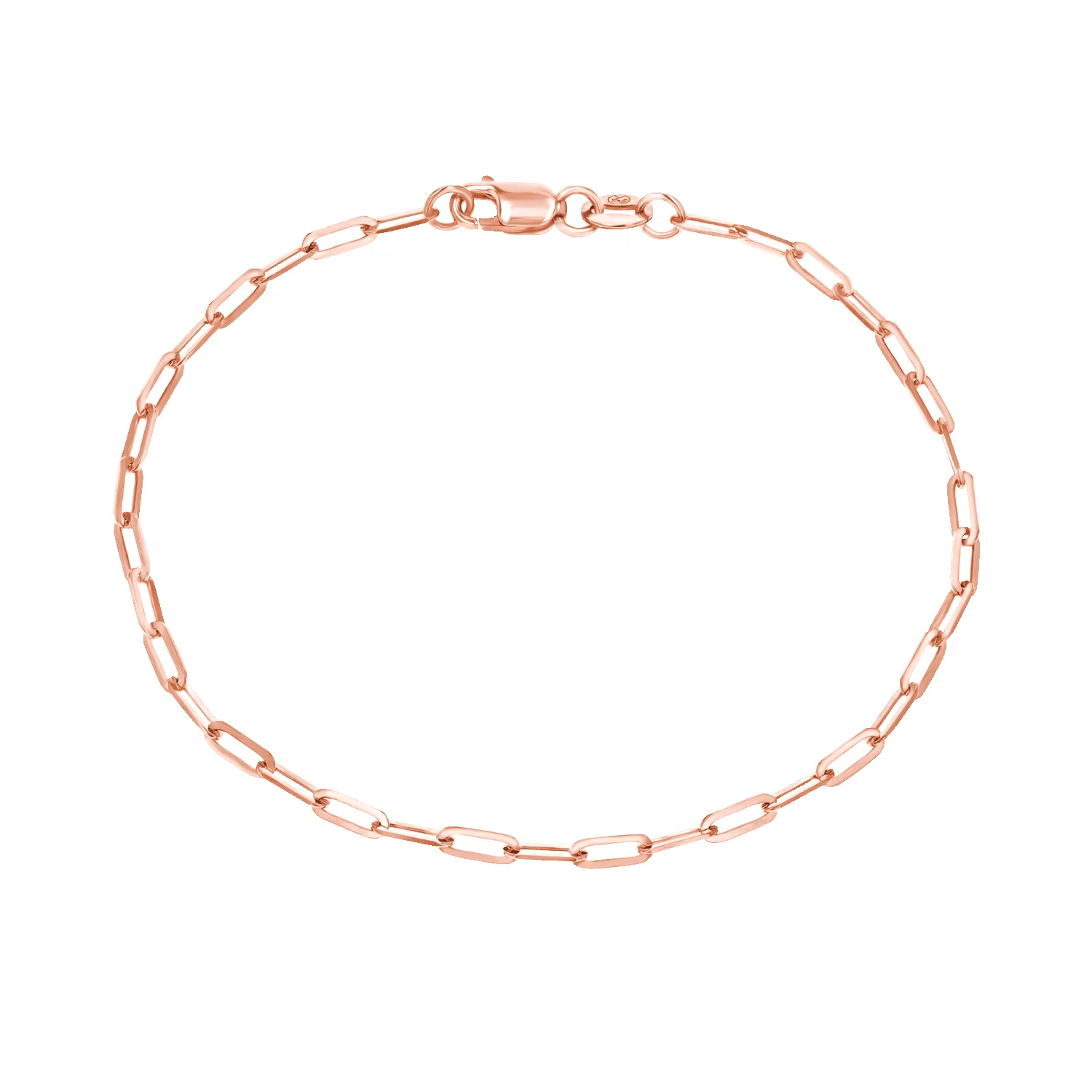 14K Diamond Cut Oval Link Bracelet sold by Baby Gold product image thumbnail 3