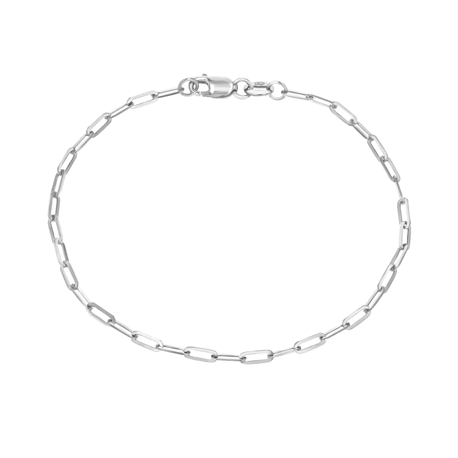 14K Diamond Cut Oval Link Bracelet sold by Baby Gold product image thumbnail 2