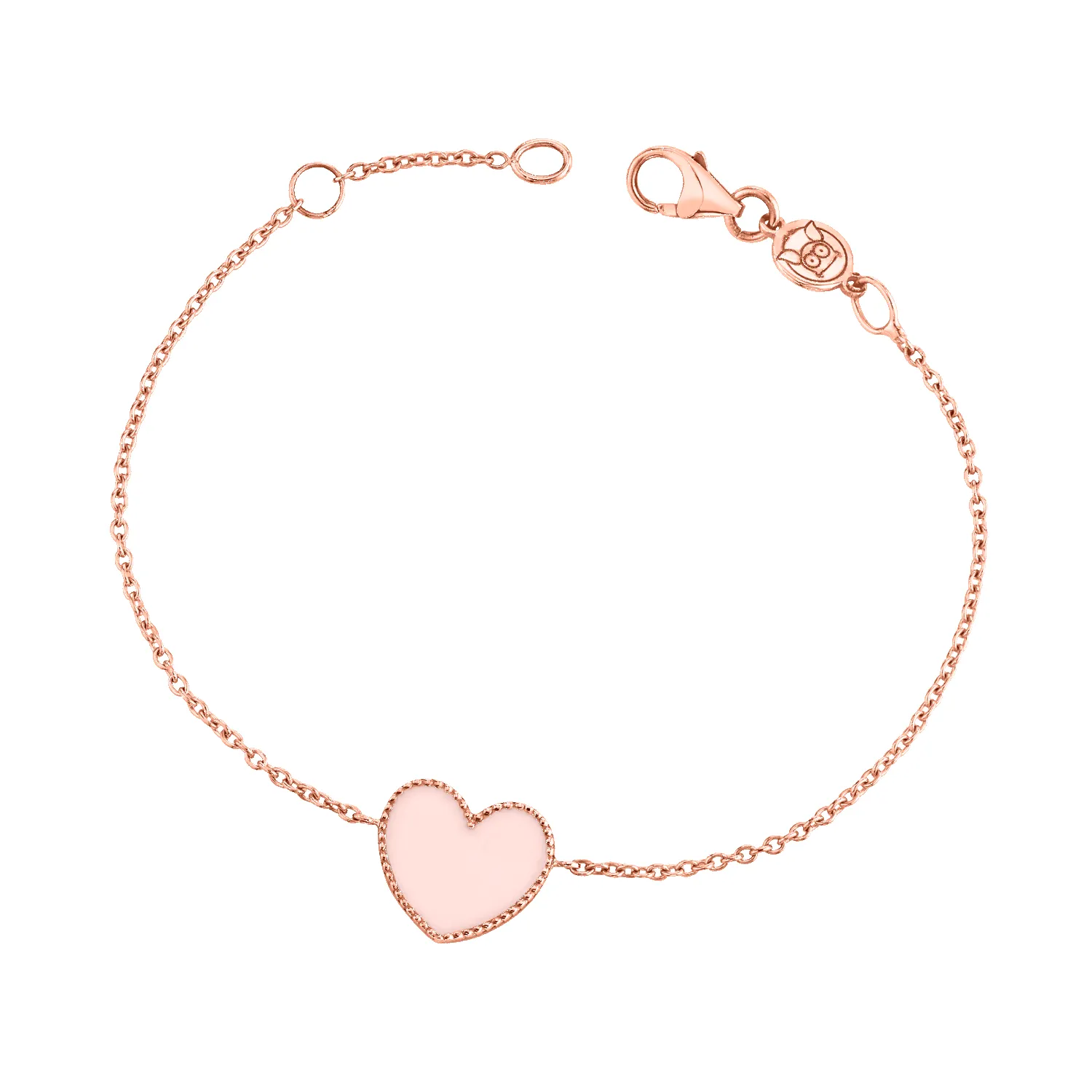 Enamel Heart Bracelet sold by Baby Gold product image thumbnail 3
