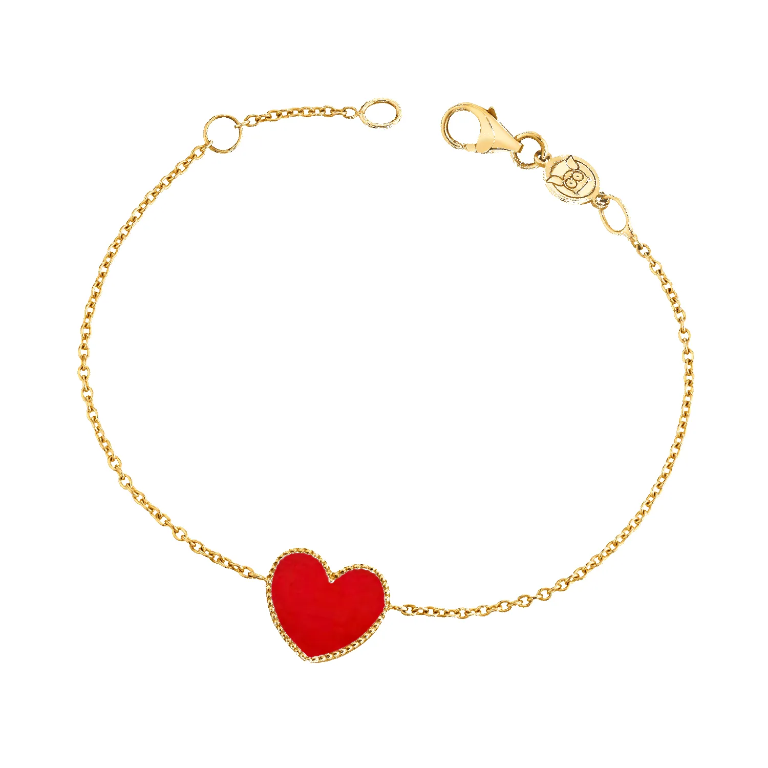 Enamel Heart Bracelet sold by Baby Gold product image thumbnail 4