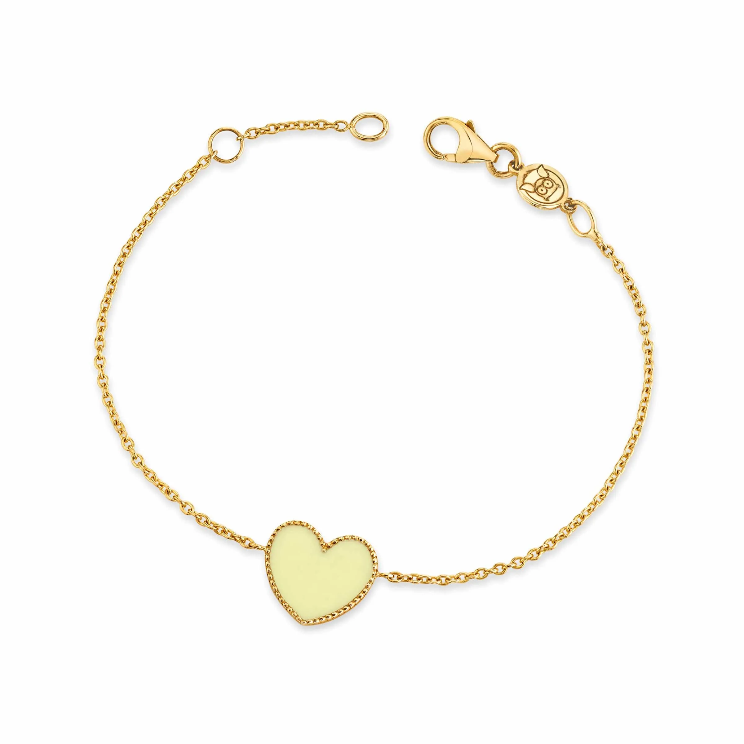 Enamel Heart Bracelet sold by Baby Gold product image thumbnail 5