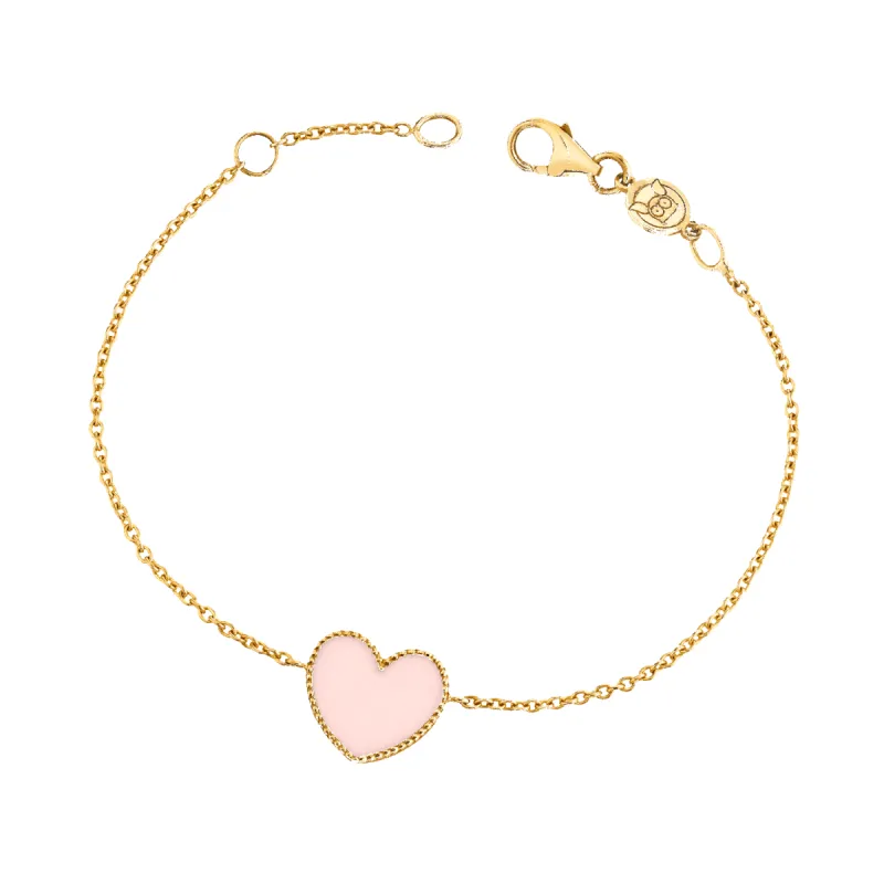 Enamel Heart Bracelet sold by Baby Gold