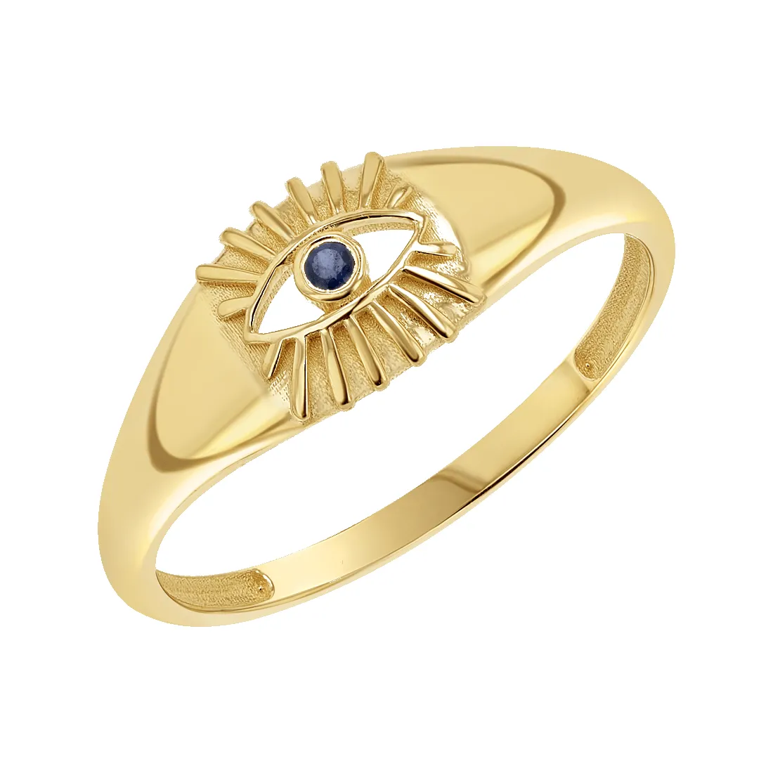 Sunbeam Evil Eye Ring sold by Baby Gold product image thumbnail 4