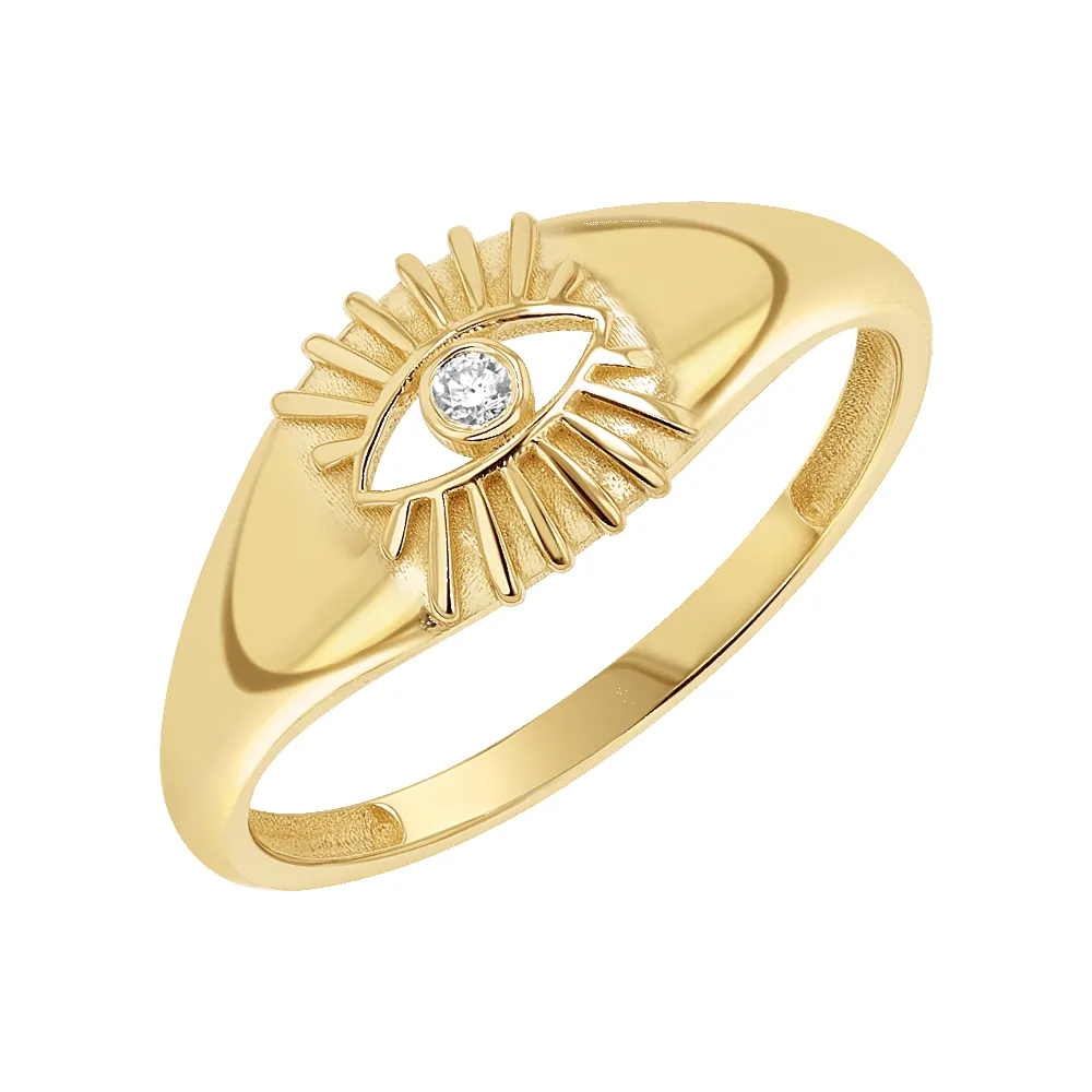 Sunbeam Evil Eye Ring sold by Baby Gold