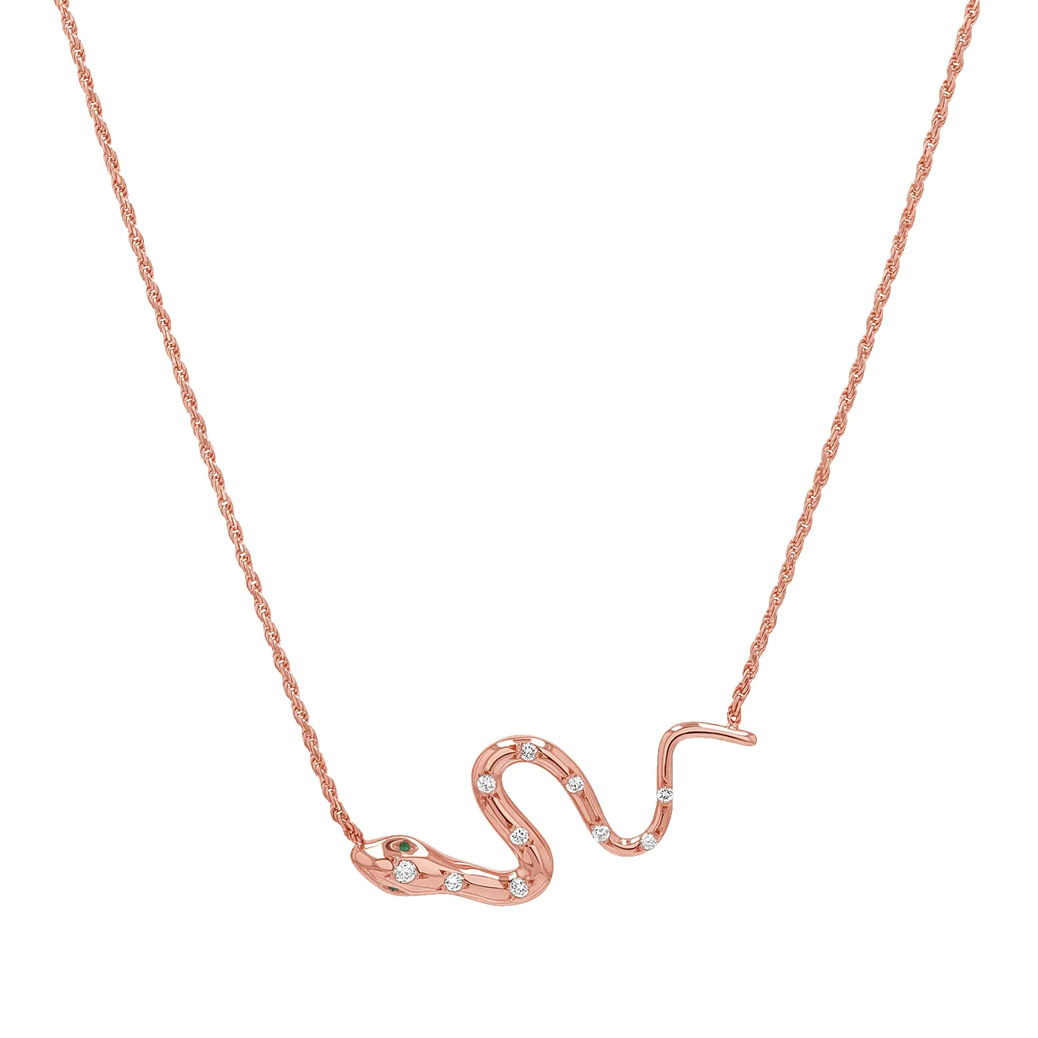 Diamond Serpentine Necklace sold by Baby Gold product image thumbnail 3