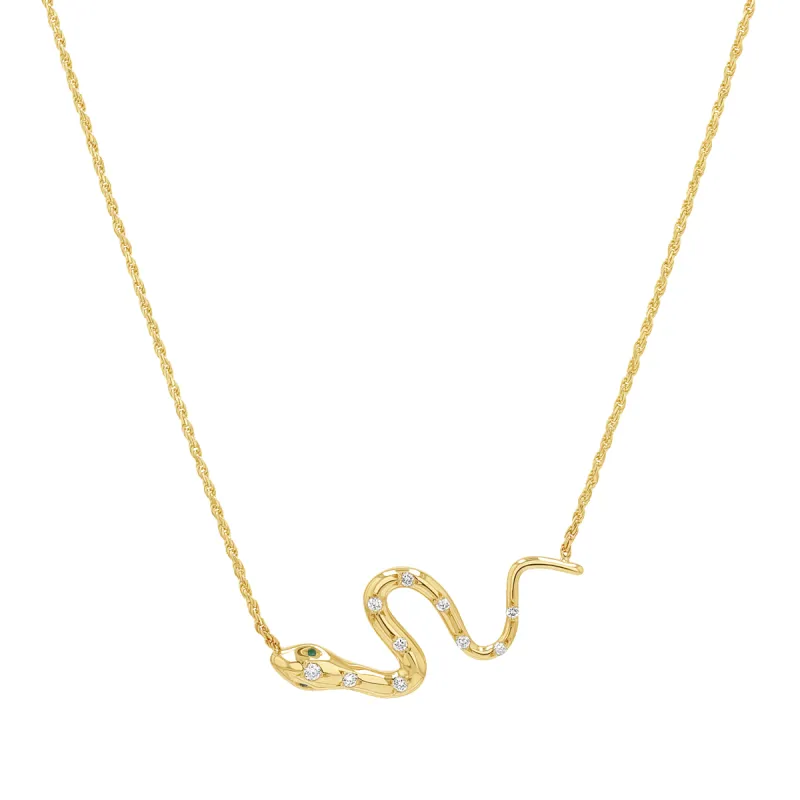 Diamond Serpentine Necklace sold by Baby Gold