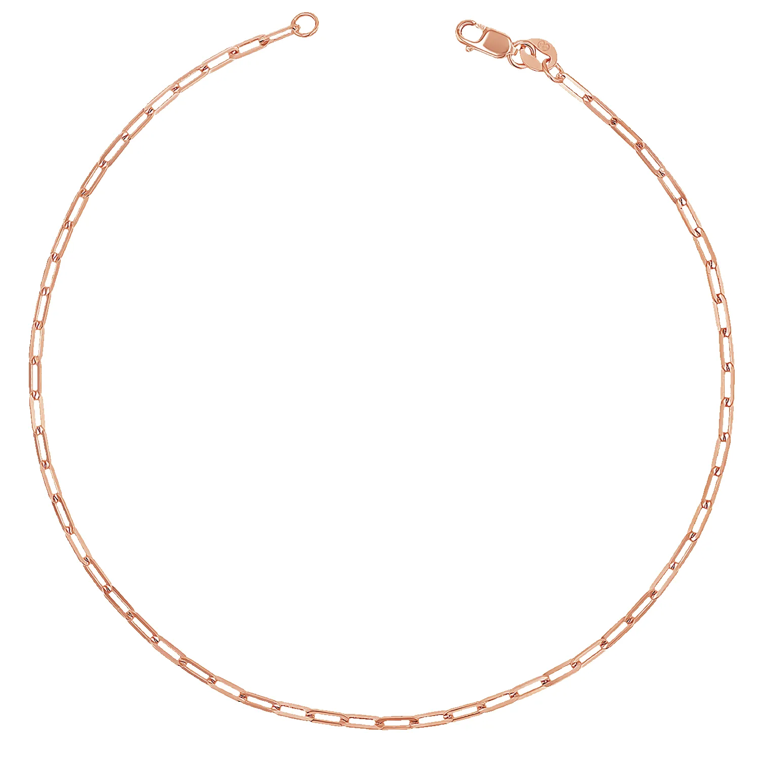 Diamond Cut Paper Clip Anklet sold by Baby Gold product image thumbnail 3