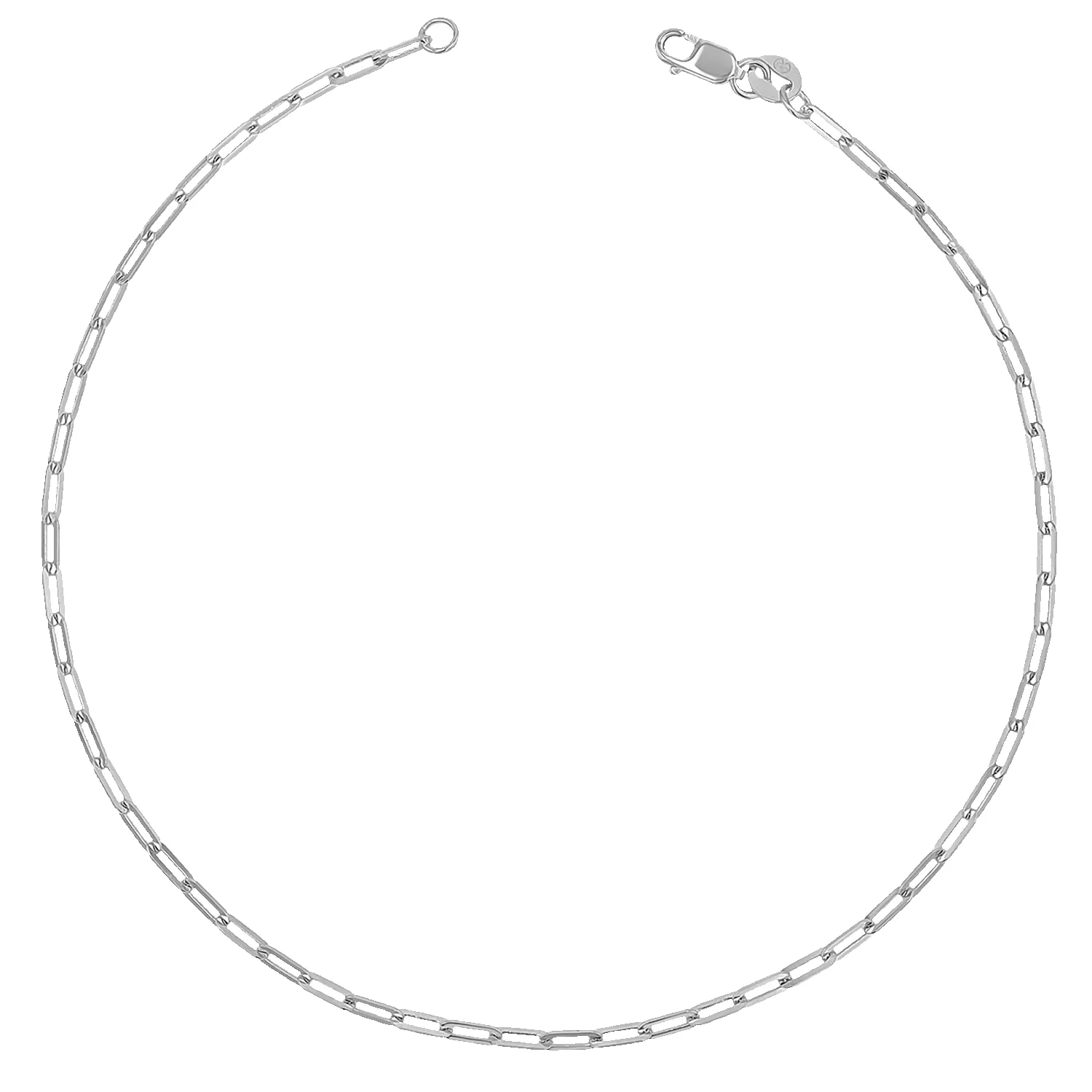 Diamond Cut Paper Clip Anklet sold by Baby Gold product image thumbnail 2