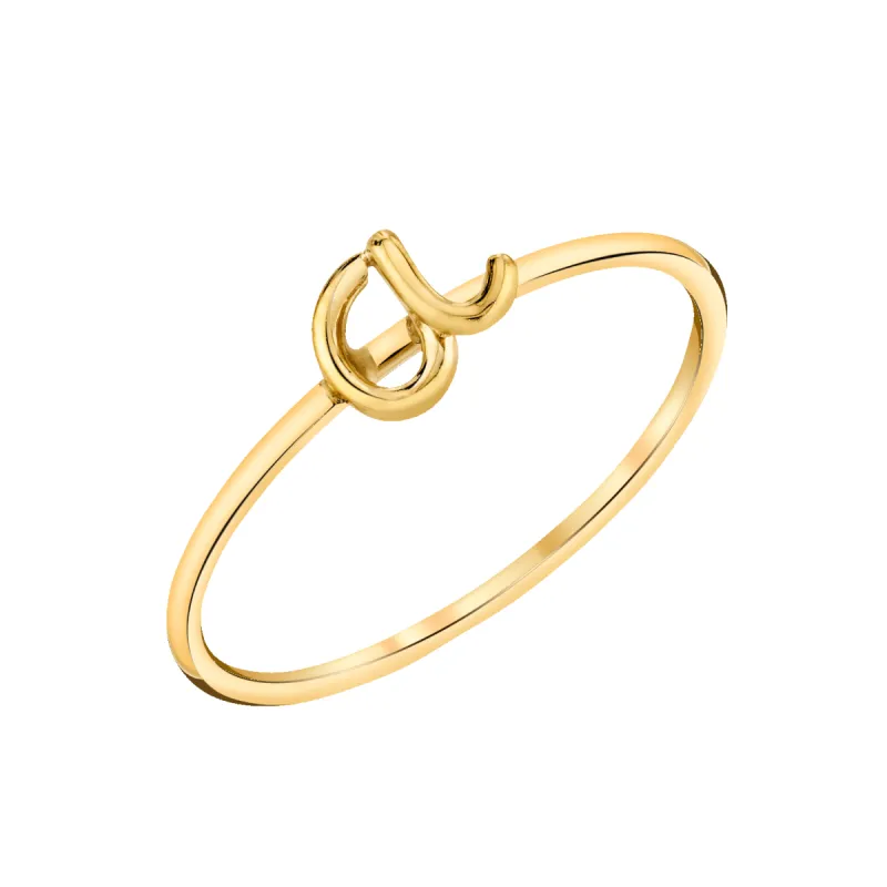Handmade Letter Ring sold by Baby Gold