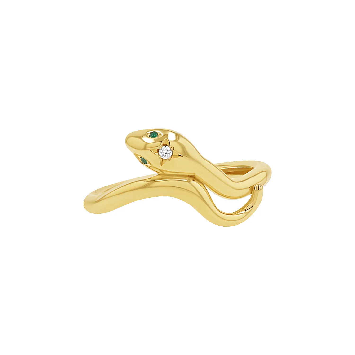 Diamond Serpentine Wrap Ring sold by Baby Gold product image thumbnail 4