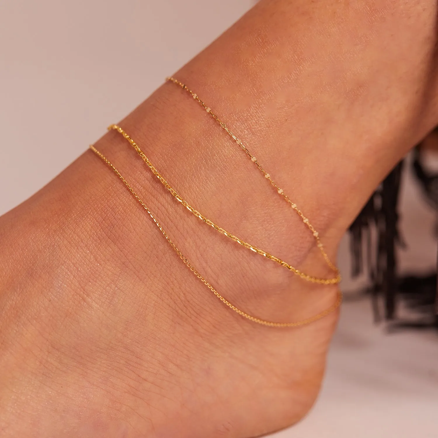 Mariner Anchor Chain Link Anklet sold by Baby Gold product image thumbnail 3