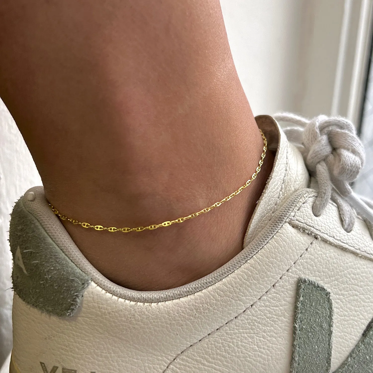 Mariner Anchor Chain Link Anklet sold by Baby Gold product image thumbnail 2