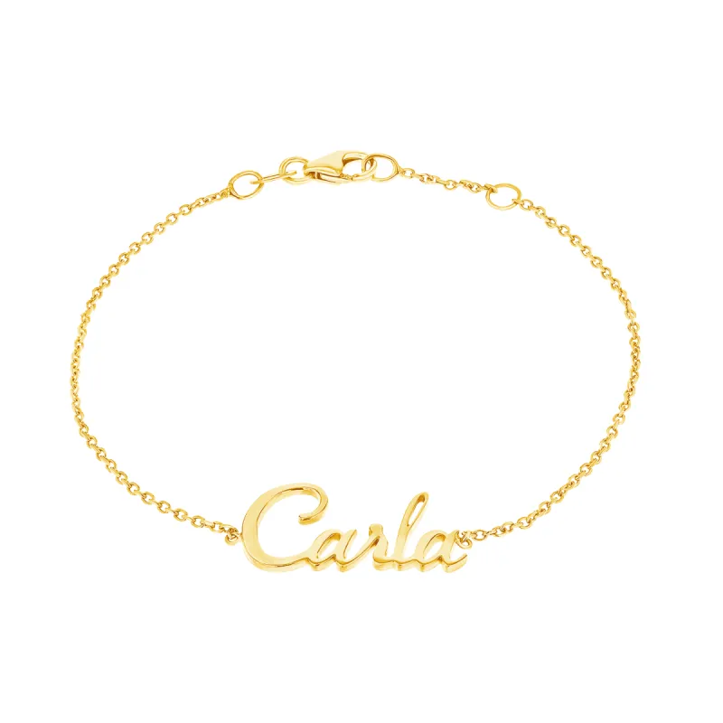 Custom Name Bracelet sold by Baby Gold