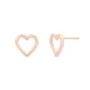 Open Heart Stud Earrings sold by Baby Gold