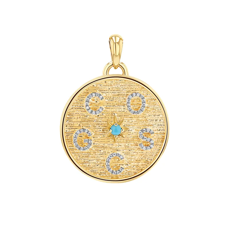 Circle of Life Diamond Multi Initial Charm sold by Baby Gold